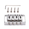 thumbnail image 2 of 4 String Bridge With Wrench and Screws High-Strength Tuners Set Sturdy Zinc Alloy Replacement Parts Ukulele Musical Instrument Silver, 2 of 9