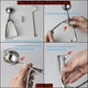 thumbnail image 4 of Ice Cream Scoop, Stainless Steel Ice Cream Scoop - Polished, 3 Pieces Different Sizes (Small 4cm, Medium 5cm & Large 6cm) Ice Cream Spoon with Ejector, 4 of 5