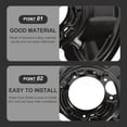 thumbnail image 3 of Black Aluminum Alloy Rear Brake Dust Shield for Car Use with Excellent Dustproof Performance and Durable Quality 2034230320, 3 of 8