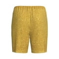 thumbnail image 5 of Easygdp Gold Shiny Men's Short Pajama Pants, Sleep Shorts, Household Pants, Casual Pants with Pockets - Medium, 5 of 9