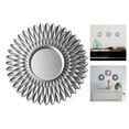 thumbnail image 5 of European Style Ornate Round Hanging Makeup Bathroom Bedroom Entryways Vanity Wall Mounted Arts Mirrors - Flower Shaped, 5 of 10