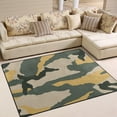 thumbnail image 2 of Coolnut Yellow Green Camouflage 80 x 58 inches Lightweight Soft Area Rug Mat Indoor Floor Rugs Home Decoration for Kids Room Living Room, 2 of 6