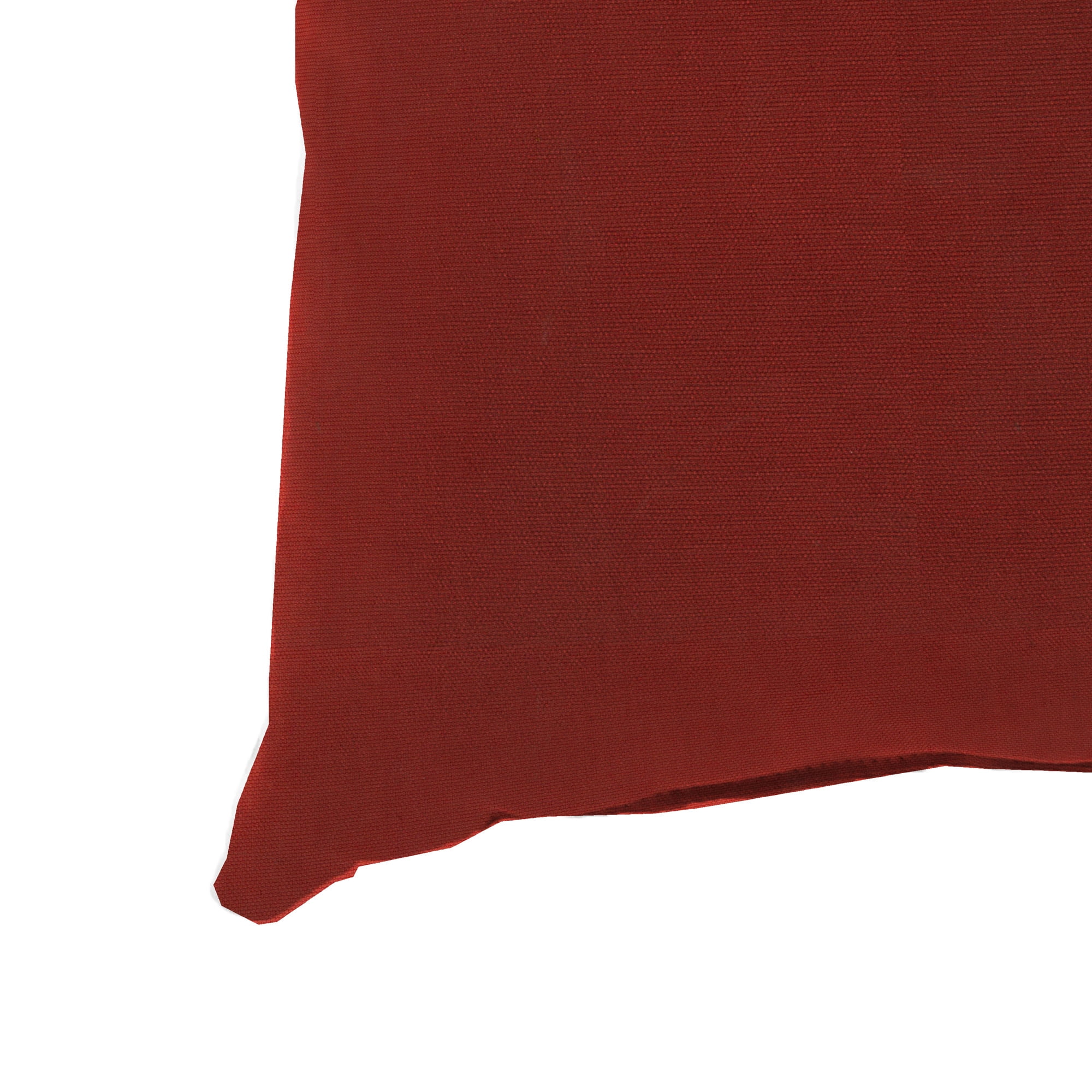 Jordan Manufacturing 20" x 20" Canvas Brick Red Solid Square Outdoor Throw Pillow (2 Pack)