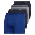 thumbnail image 1 of Calzoncillos tipo bóxer adidas de algodón elástico para hombre, paquete de 4, 1 of 7