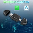 thumbnail image 5 of 2-in-1 Wireless Carplay Android Auto Adapter Smart AI Box Dongle Support USB&Type-C Wired to Wireless Adapter, 5 of 5