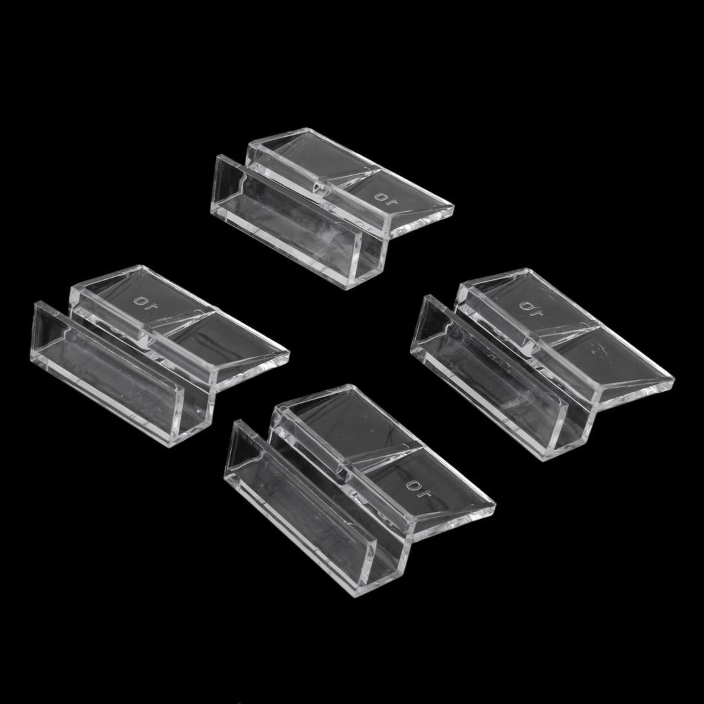 Screen Acrylic Holders Aquarium Fish Tank Glass Cover 8pcs 10mm