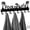 Black, variant on Pool Towel Rack - 2-in-1 Outdoor Poolside Beach Washcloth Drying Rack Holder, Wall Mounted Metal Hooks Decor for Bath Towel Storage, Robe Swimsuit, Coat, Bags, Phone, Keys - Black
