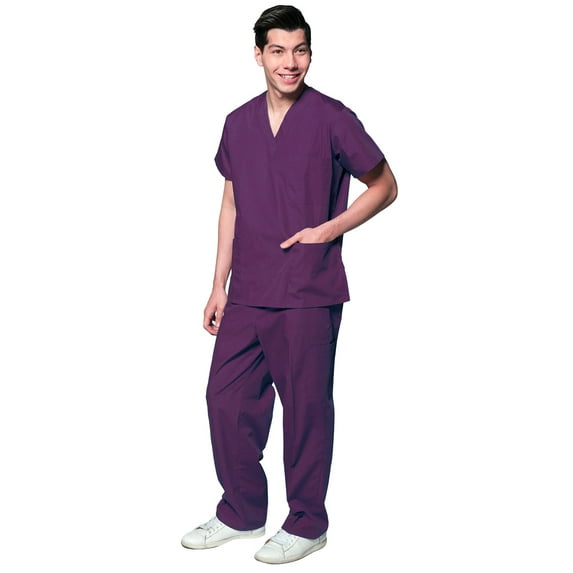 Men's Slim Fit 8 Pocket Uniform Scrubs - Style 103