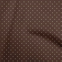 oneOone Polyester Spandex Brown Fabric Dot Sewing Fabric By The Yard Printed Diy Clothing Sewing Supplies 56 Inch Wide