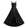 thumbnail image 7 of RUTAYY Children Girls Dress Square Collar Solid Color Party Ruffled Tiered Strapless Casual Party Wear Resort Holiday Dresses, 7 of 7