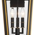 thumbnail image 2 of HAW-602-MK-TG Crystorama Lighting Hawkins - 3 Light Outdoor Wall Mount-19.5 Inch Tall and 9.5 Inch Wide, 2 of 7