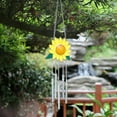 thumbnail image 2 of Sunflower Wind Chimes, Handmade Metal Music Wind Chime, Outdoor Unique Weather-Resistant Wind Chime for Home Room Patio Balcony Garden Decoration, Mom Festival Gift, Ornament Craft Gift, 2 of 5