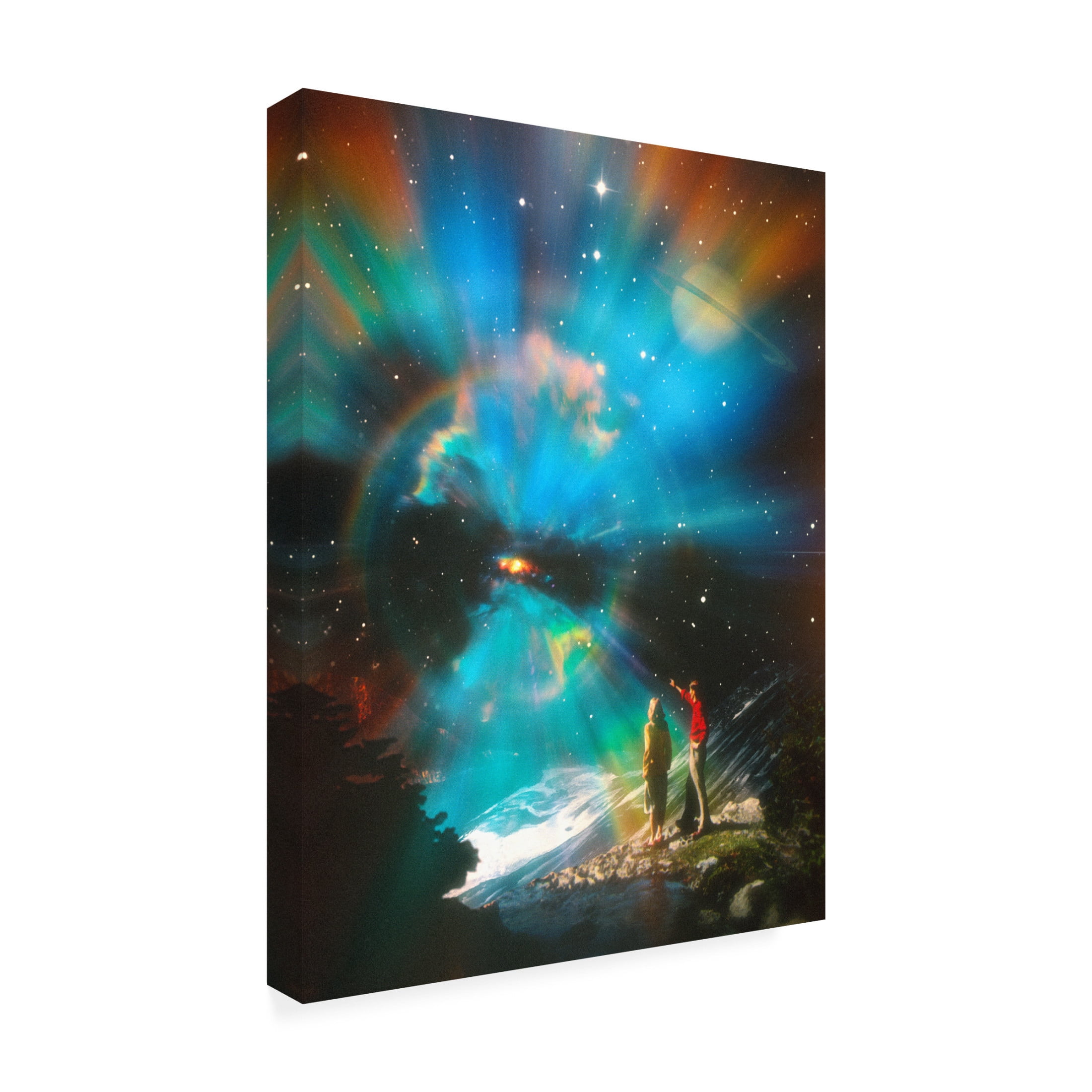 Trademark Fine Art Taudalpoi   A Curious Sight Canvas Wall Art
