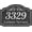 Silver, variant on Handcrafted Carving Vintage Address Plaque, House Number Sign, with Street Name Personalized Sign Wall Plaque