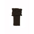 thumbnail image 4 of INSPIRE CHIC Women's Ruffled Cuff Over Knee Length Ribbed Knitted Leg Warmers Dark Brown-Printed, 4 of 6