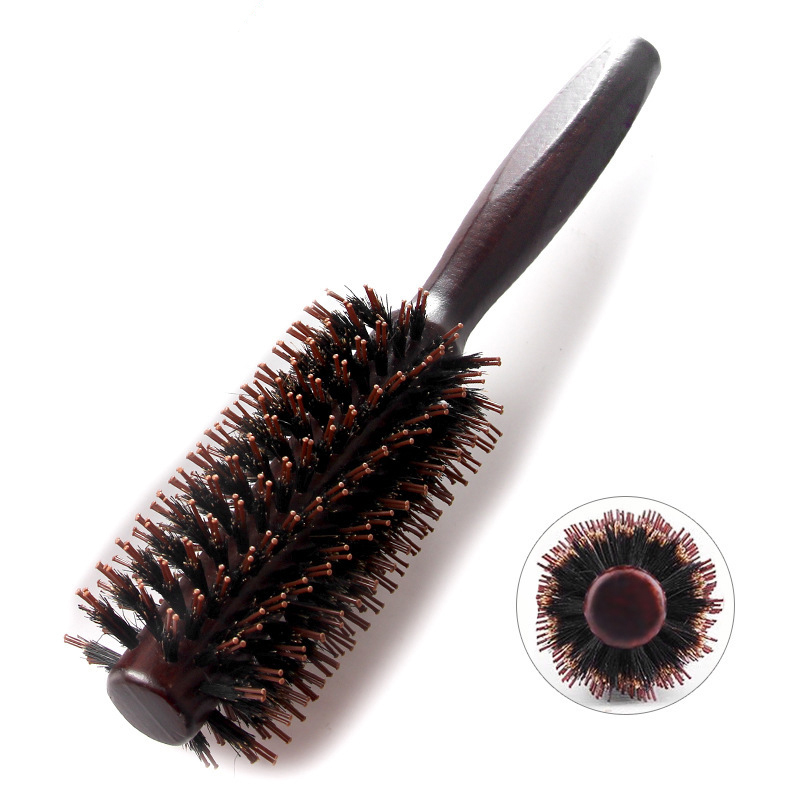 TOPOINT Bristle Round Hair Brush Quiff Roller Curling Roll Hair Brush Vent Brush for Women and