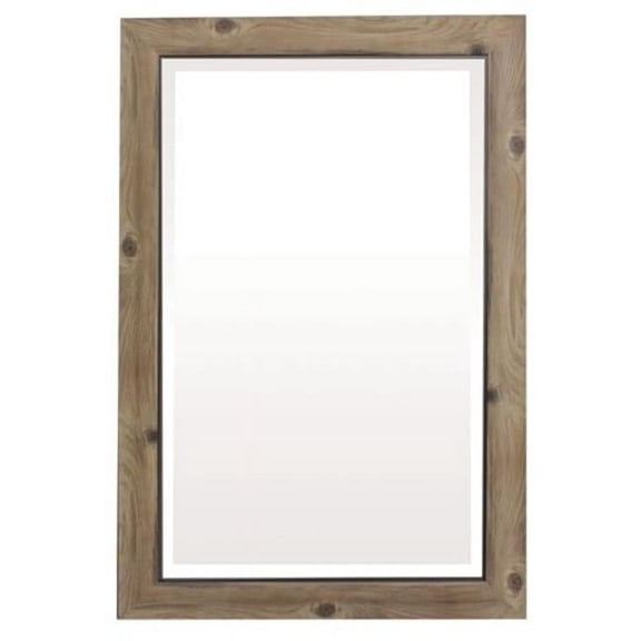 Home Decor Framed Mirror, Medium - Gray & Black