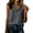 Summer Blouses for Women Dark Gray, variant on Womens Cotton Linen Summer Tops, Sleeveless Shirts for Women Casual Lightweight V Neck Lapel Dressy Blouses with Button Mothers Gifts