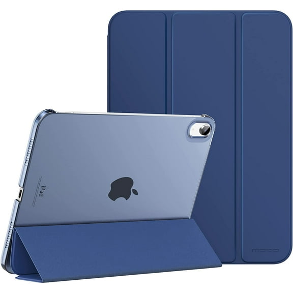for iPad (A16) 11th Generation Case 11 Inch 2025, iPad 10th Generation Case 10.9 Inch 2022, Slim Stand Hard PC Translucent Back Shell Smart Cover, Support Touch ID, Auto Wake/Sleep, Navy Blue