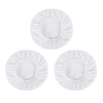 3pcs 5-6" White Microfiber Car Polishing Polisher Waxing Bonnet Buffing Pads Cover