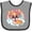 Heather and Black, variant on Inktastic Corgi Gifts Dog Lover Girls Baby Bib
