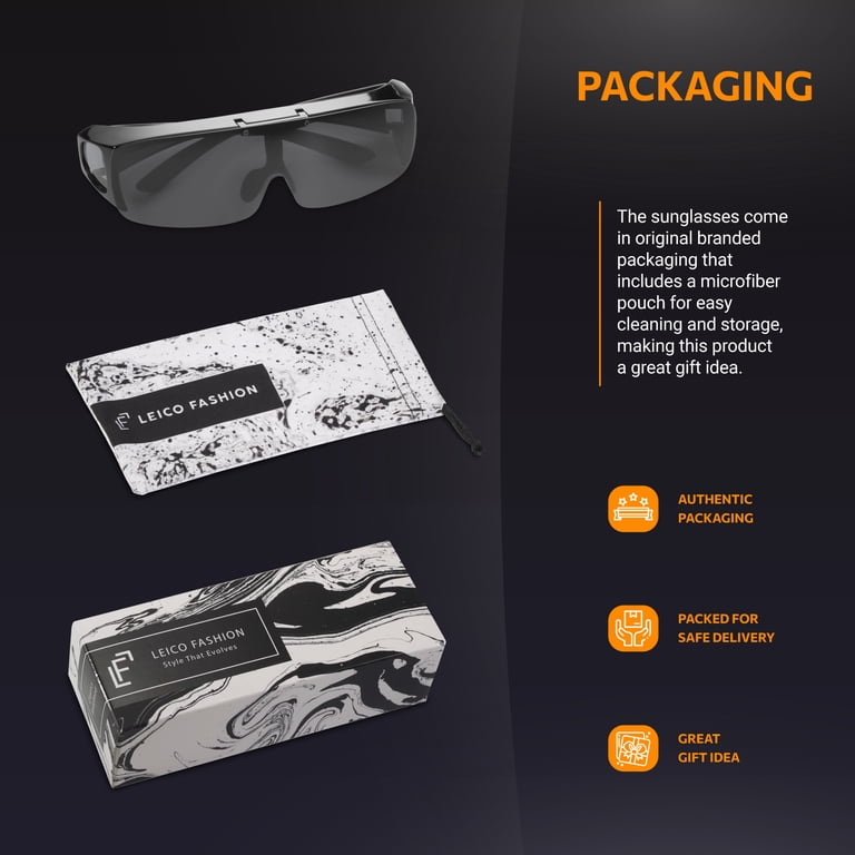 Leico Fashion Fit-Over Polarized Sunglasses, UV400 photo 7