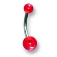 thumbnail image 2 of SGSS Curv BB w UV Sensitive Acrylic Balls 14G (1.6mm) 7/16 (12mm) Long Stainless Steel, 2 of 2