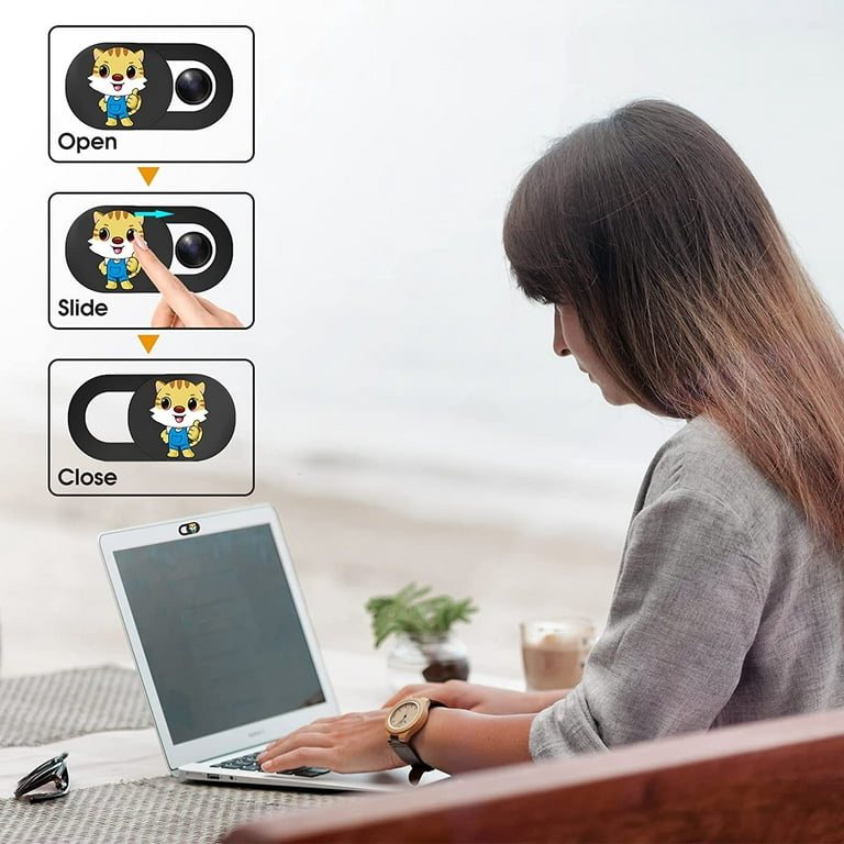 Camera Cover Slide Cute-6 PCS,Webcam Cover Slide for Laptop,Tablet, Cell  Phone,Computer,PC,MacBook,iMac,iPad and More Device,Cute Cat Pattern Web Cam  Privacy Cover to Protect your Privacy (Cat) 