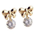 thumbnail image 4 of Qarigey 1 Pair Women Ear Stud Alloy Rhinestone Teen Decoration Ear Cute Party Drop Earrings Studs Wedding Jewelry Mini Ladies Type2 NO2, 4 of 6