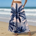 thumbnail image 2 of Boho Casual Print Maxi Skirt Women Summer Fashion Sexy High Waist Skirts Womens Pink Beach Floral A-line Long Skirts Femme, 2 of 6