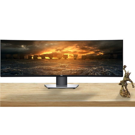 Dell U4919DW UltraSharp 49 Inch Curved 5120 x 1440 Gaming Monitor with IPS, Vesa Compatible, PBP, Height, Swivel, Tilt (USB-C, HDMI, DisplayPort) Bundle with Thor (Best Dell Monitor For Gaming 2019)