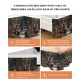 thumbnail image 6 of Forest Deer Wrap Around Bed Skirts for California King Bed 16" Drop,Bed Skirt with Adjustable Elastic Belt Dust Ruffle Bed Valance for Bedroom Hotel Luxury Farmhouse Vintage River Elk Bed Frame Cover, 6 of 7
