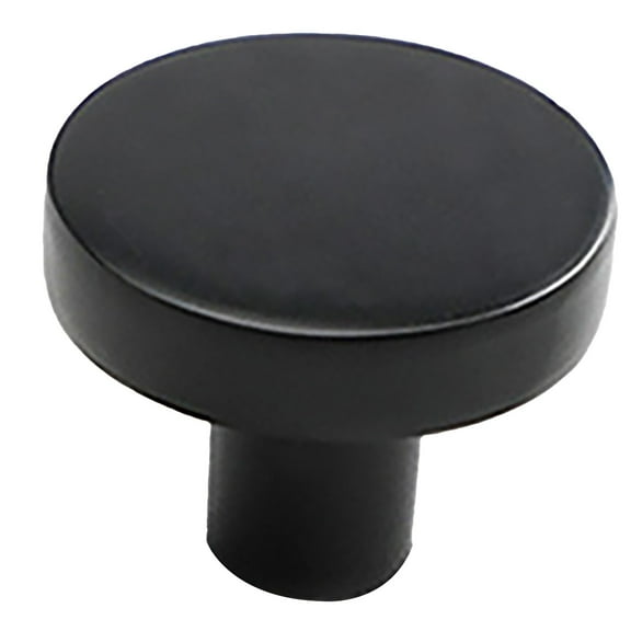 CMrtew Cabinet Knobs Kitchen Cabinet Knobs Round Dresser Drawer Knobs Matte Black Drawer Pulls Closet Door Knobs 1-1/5 Inch
