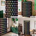 thumbnail image 6 of Shower Curtain, Colorful Dot Polka on Black Waterproof Shower Curtain Set with Hooks for Bathroom Showers,Stalls and Bathtubs,72x72In Rainbow Color Ombre Dot, 6 of 9
