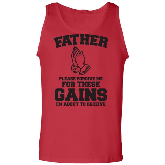 Father Please Forgive Me Adult Tank Top