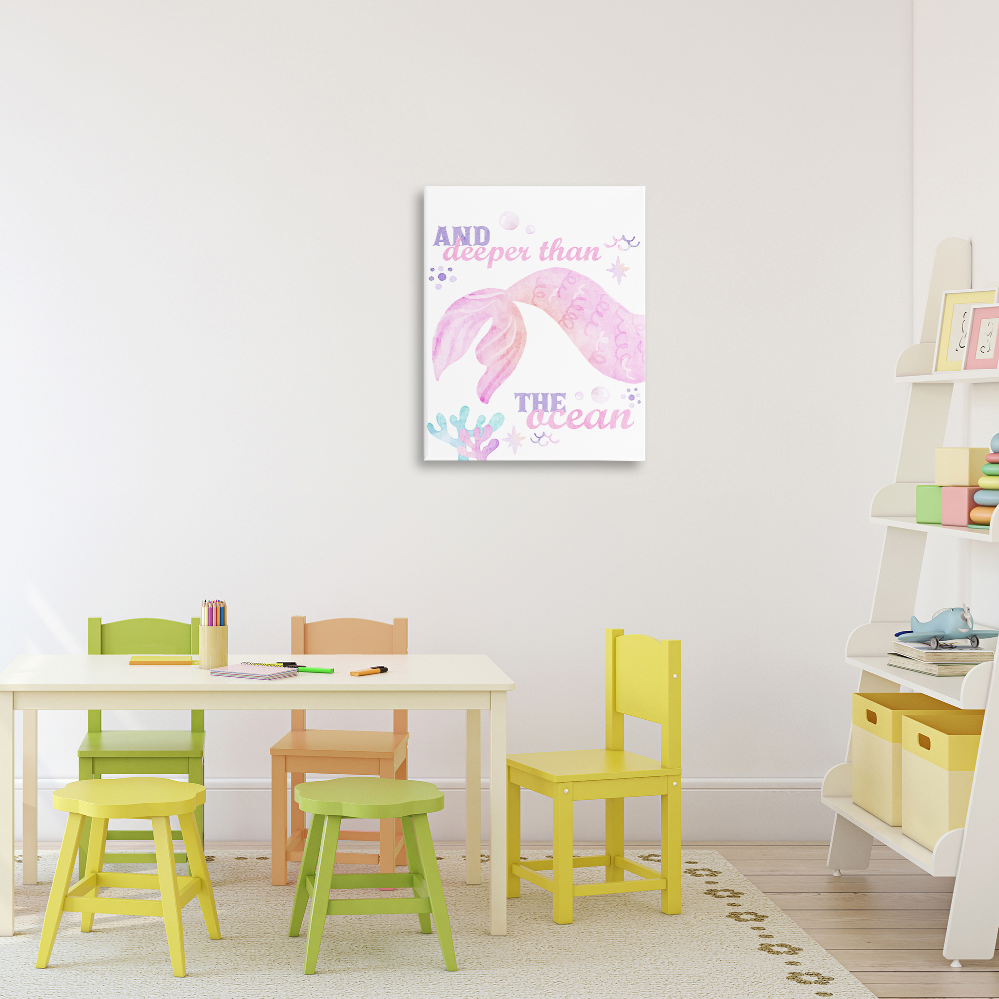 Deeper Than The Ocean Canvas Wall Art, design by Kim Allen