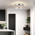 thumbnail image 2 of Pieni 12 in. 2-Light Indoor Polished Chrome Finish Semi-Flush Mount Ceiling Light with Light Kit, 2 of 5