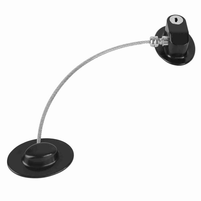 Seguridad para Bebés y Niños, Cable de Seguridad para Abrir la Cerrado de la Puerta del Refrigerador de la ventana Negro