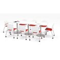 thumbnail image 3 of Olio Designs Lola Stacking Barstool, 30" Seat Height, Peri Red, 3 of 4