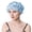 Blue-L, variant on Reusable Silk Sleep Hat for Deep Restful Sleep Shower Cap for Women SatinSilk Shower Cap for Bathing Female Hair Bonnet