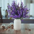 thumbnail image 4 of 6 piezas de flores artificiales de lavanda, flores artificiales decorativas, plástico, 4 of 5