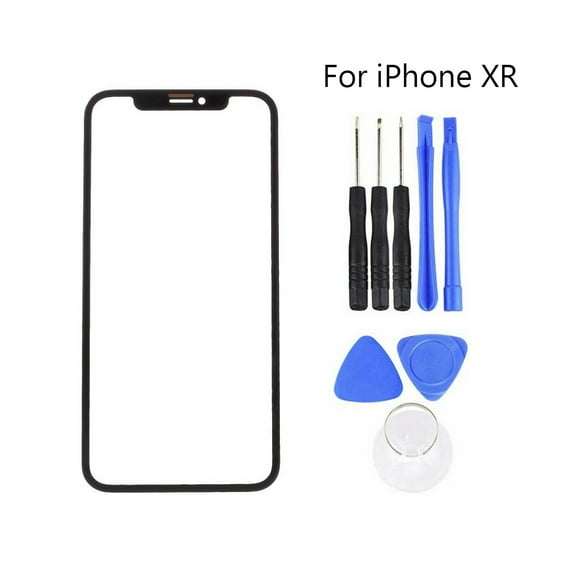 Replacement Outer Front Glass Screen Repair Kit for iPhone X XR XS 11 Pro Max 12 13 12/13 Mini 12/13 Pro 12/13 Pro Max- for iPhone XR