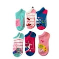 thumbnail image 3 of Peppa Pig Kids Girls Shoe Size 10-4 No Show Socks  6 Pack, 3 of 6