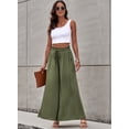 thumbnail image 2 of Asyoly Womens Wide Leg Pants Loose Flowy Drawstring High Waist Palazzo Lounge Trousers with Pockets, 2 of 7