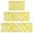Yellow Lemon Fruit-3, variant on Yellow Lemon Fruit Slices Beige Pattern Kitchen Rugs Sets Of 3,Kitchen Runner Rugs Non Skid Washable,Decorative Kitchen Floor Mats for Kitchen,Sink,Laundry,17"x30" 17"x47" 17"x59"