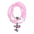 thumbnail image 1 of 1 Uds. Pulsera de chakras con cuentas de cristal de cuarzo rosa amatista Natural, 1 of 3
