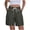 Dark Gray women cargo shorts elastic waist a1, variant on Cagogo Womens Shorts Elastic Waist Flowy Casual Loose Fit Solid Basic Summer Vacation Beach Hiking Shorts with Pockets, Dark Blue XL