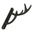 thumbnail image 5 of Cast Iron Vintage Western Rustic Stag Deer Antlers Multi Point Wall Hook Hanger, 5 of 9