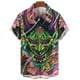 thumbnail image 3 of Camiseta de hombre con estampado de monstruo mítico en 3D, camisetas con cara de terror, camisetas vintage de verano para hombre, ropa informal hawaiana holgada de gran tamaño para hombre, 3 of 4