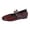 shoes 129#Wine, variant on oqasdz Women's Casual Shoes Flat Ballet Shoes Solid Color Upper Comfortable Slip On Loafers Fashion Breathable Trendy Versatile Outdoor Summer